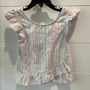 Penelope Mack Striped Ruffle Blouse - Multicolor